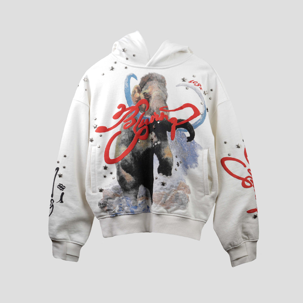 White Star Studded Hoodie Polkal™ BluOr