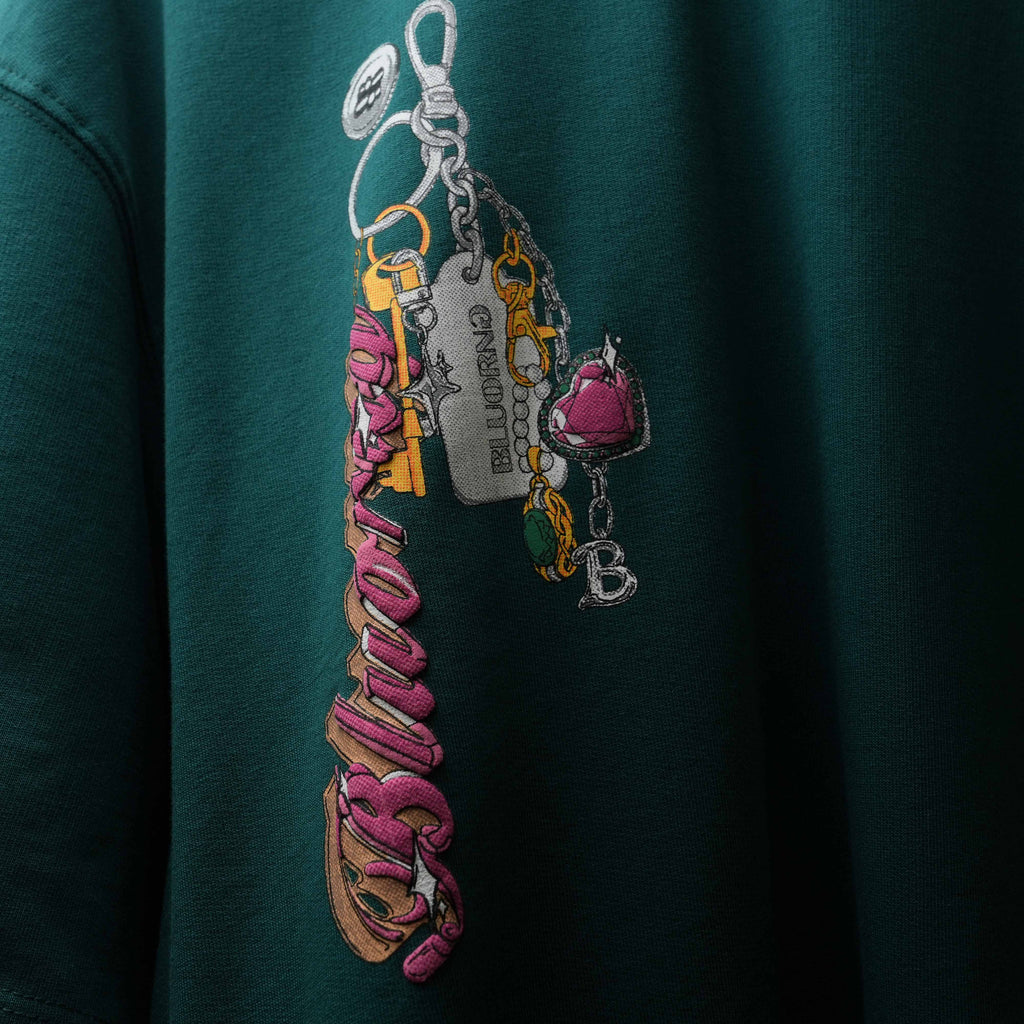 Green Birds And Bling T-Shirt Polkal™ BluOr