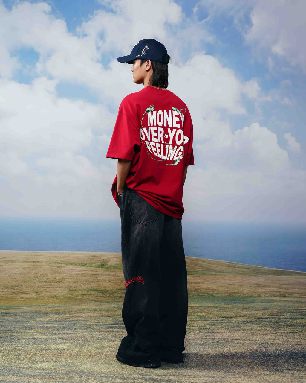 Red Materialistic T-Shirt Polkal™ BluOr