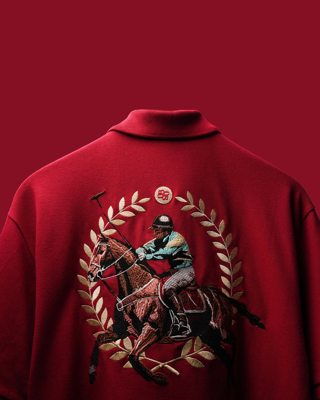Rush Red Saddle League Polo T-Shirt Polkal™ BluOr