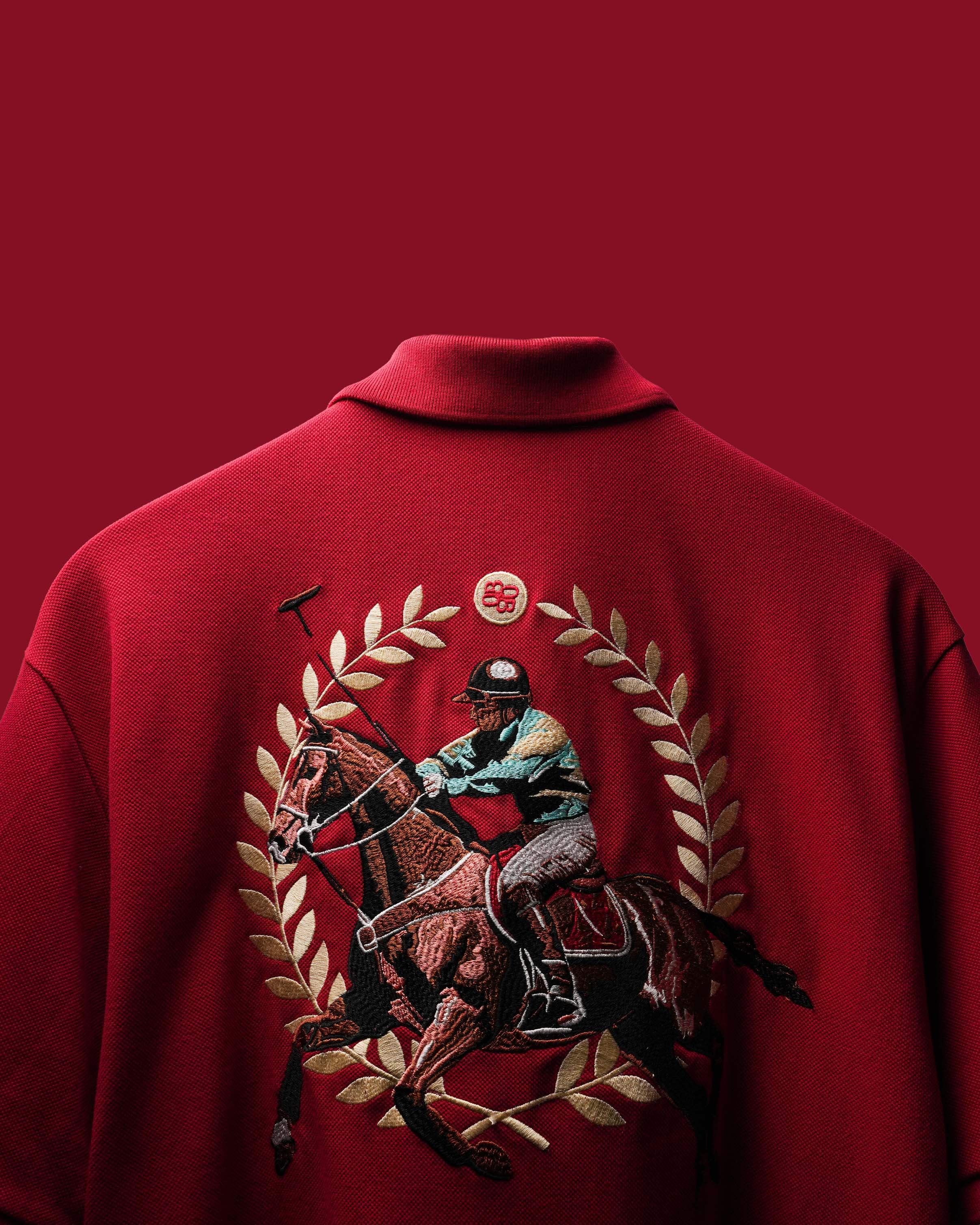 Rush Red Saddle League Polo T-Shirt Polkal™ BluOr