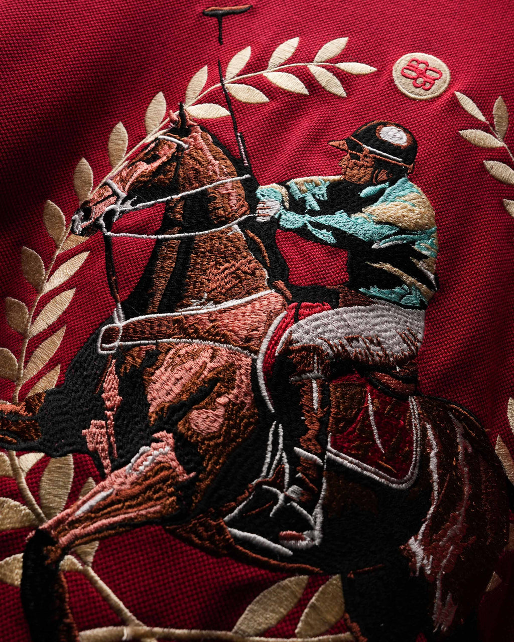 Rush Red Saddle League Polo T-Shirt Polkal™ BluOr